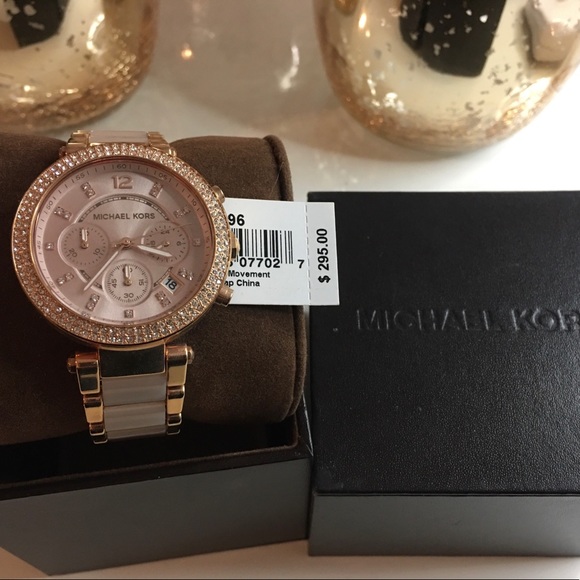 Michael Kors Parker Blush and Rose Gold Tone Watch - Picture 2 of 2